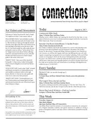 Connections - Trinity Church