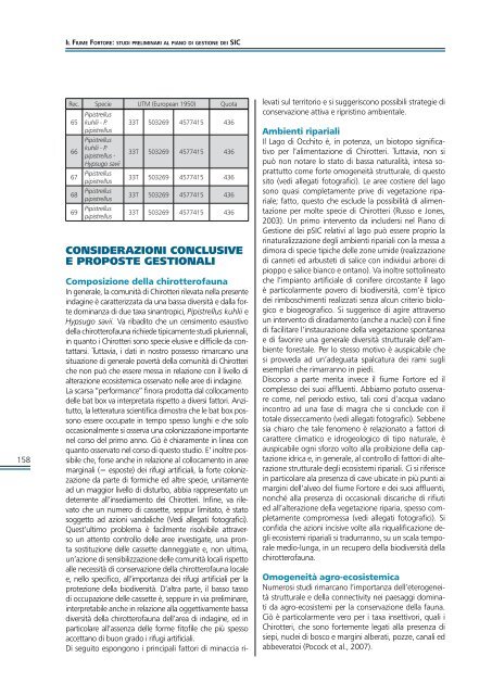 Il fiume Fortore - Studi preliminari al piano di gestione dei SIC