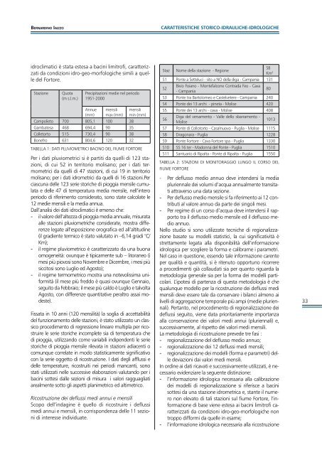 Il fiume Fortore - Studi preliminari al piano di gestione dei SIC