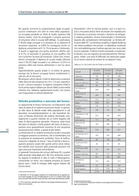 Il fiume Fortore - Studi preliminari al piano di gestione dei SIC