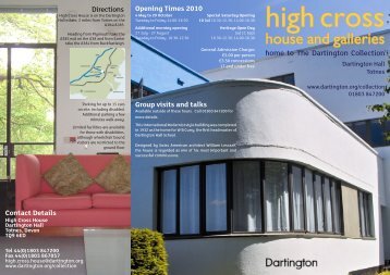 at High Cross House - The Dartington Hall Trust