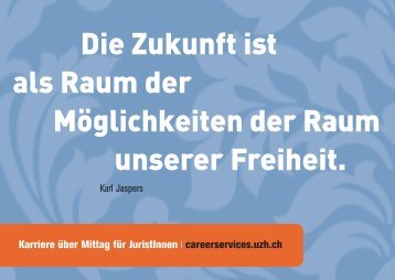 Die Zukunft ist als Raum der MÃ¶glichkeiten der ... - Wenger Plattner