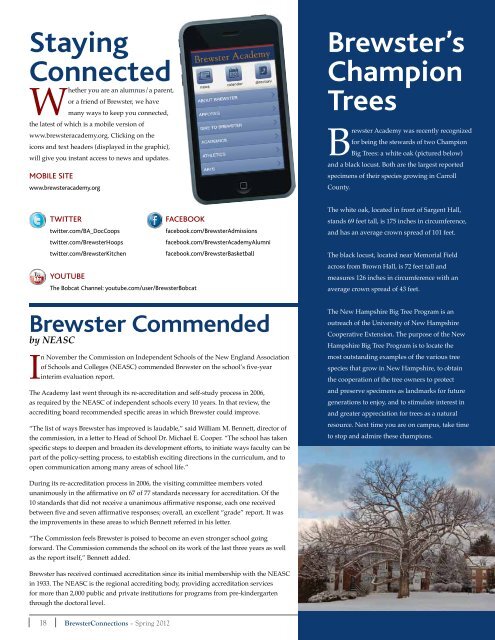 BrewsterConnections(PDF) - Brewster Academy