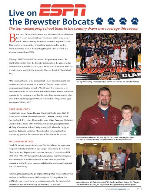 BrewsterConnections(PDF) - Brewster Academy