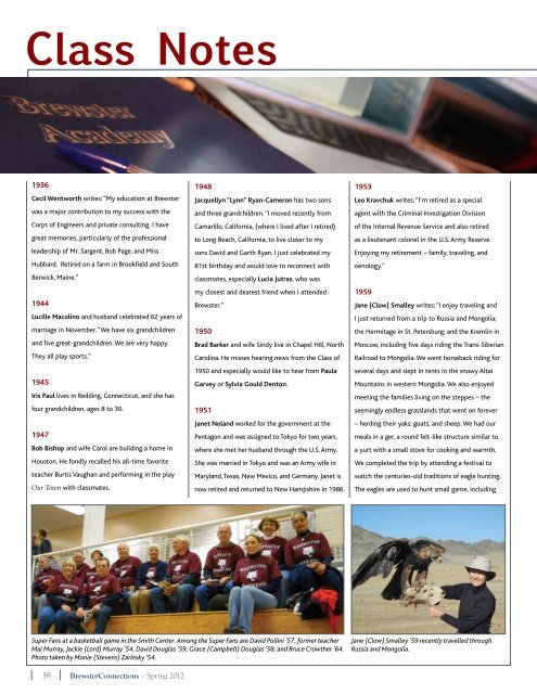 BrewsterConnections(PDF) - Brewster Academy