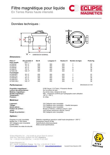 Filtre ÃƒÂ  liquide pdf - Eclipse Magnetics