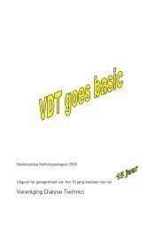 Hfst. 1 en 2. - Vereniging van Dialyse Technici