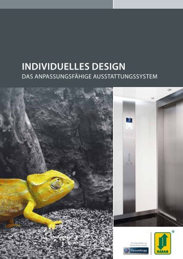 IndIvIduEllEs dEsIGn - Tepper Aufzüge GmbH