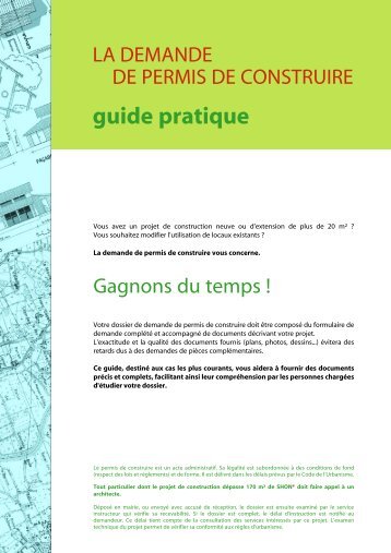 TÃ©lÃ©chargez le guide du permis de construire - Massy
