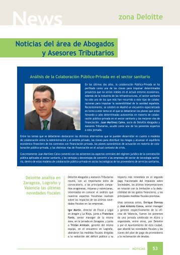 Noticias del Ã¡rea de Abogados y Asesores Tributarios zona ... - CISS