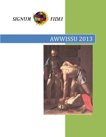 AWWISSU 2013 - signumfideimalta