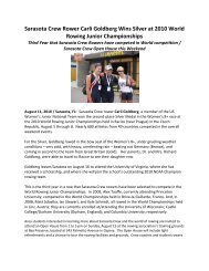 Sarasota Crew Rower Carli Goldberg Wins Silver at 2010 World ...