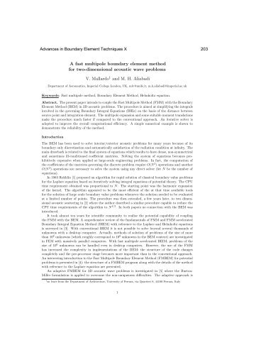 A fast multipole boundary element method for two-dimensional ...