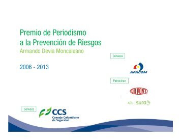 Premio de Periodismo a la Prevención de Riesgos - Consejo ...