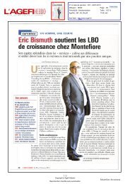 2013-01-24 Eric Bismuth soutient les LBO de croissance - Montefiore