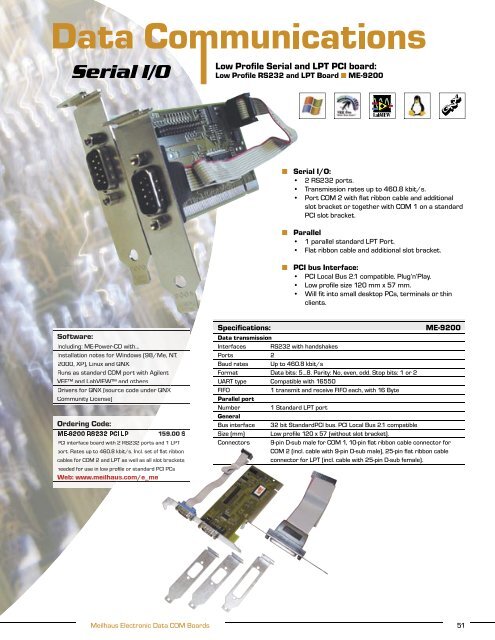 Serial I/O - ICSDataCom