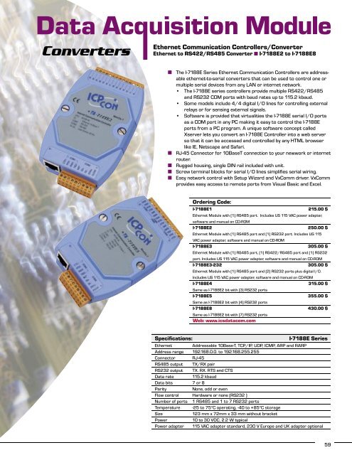 Serial I/O - ICSDataCom