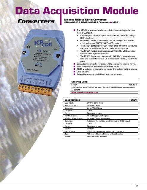 Serial I/O - ICSDataCom