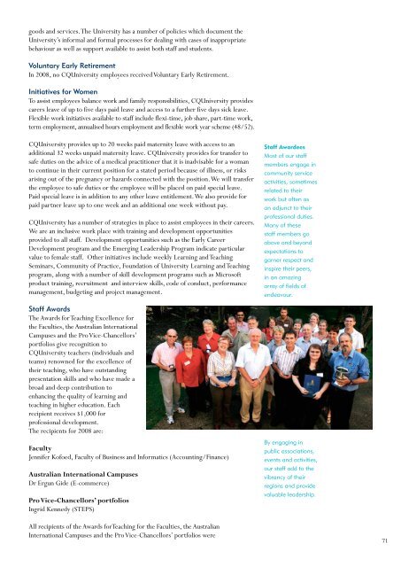 Annual Report 2008 - Central Queensland University