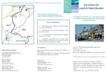 Canal de St-Quentin - Service navigation du Nord Pas-de-Calais
