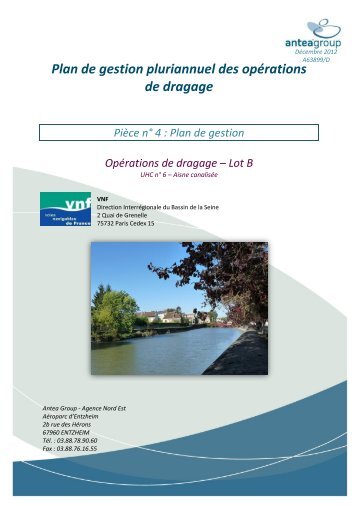 Lot B Piece 4 Plan de gestion UHC6 - Site internet de la Direction ...