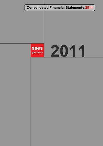 Annual Report 2011 - SAES Getters