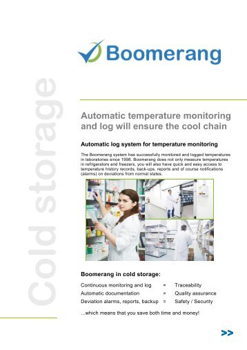 Page 1 Automatic temperature monitoring and log will ensure the ...