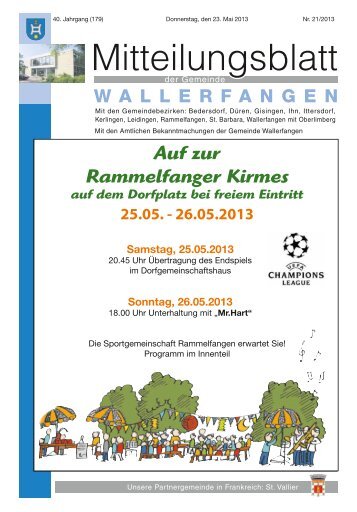 KW 21/2013 - Gemeinde Wallerfangen