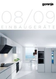 E I N B A U G E R Ä T E - Gorenje