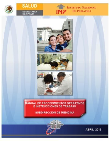 Manual de Procedimientos SubdirecciÃ³n de Medicina - Instituto ...