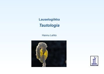 Tautologia - Lahti
