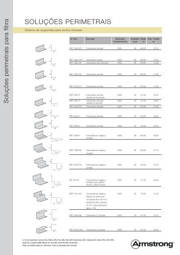 SoluÃ§Ãµes perimetrais - Armstrong