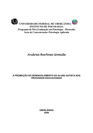 Andrea Barbosa Gomide - ÃƒÂrea Restrita - Universidade Federal de ...