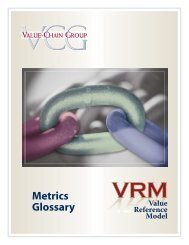 BPTF Metric Glossary - Value Chain Group