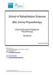 Physiotherapy Clinical Education Programme Physiotherapy ...