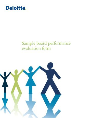 Sample board performance evaluation form - Center for Corporate ...