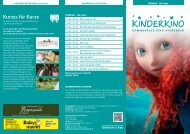 Kinderkino Flyer A4 Wickelfalz - Kommunales Kino Pforzheim