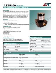 Fluid Power Pressure Sensor Capabilities - American Sensor ...