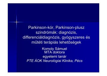 letöltés - PTE KK Neurológiai Klinika