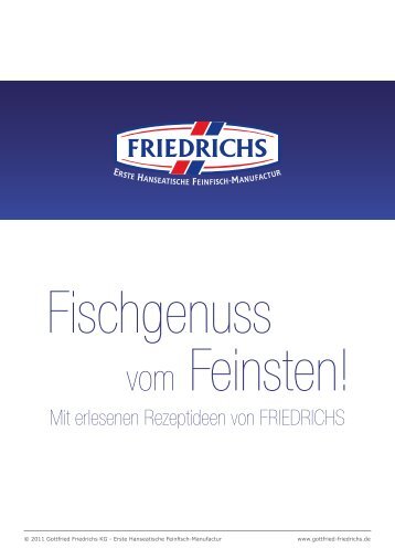 Die FRIEDRICHS Rezeptsammlung - Gottfried Friedrichs