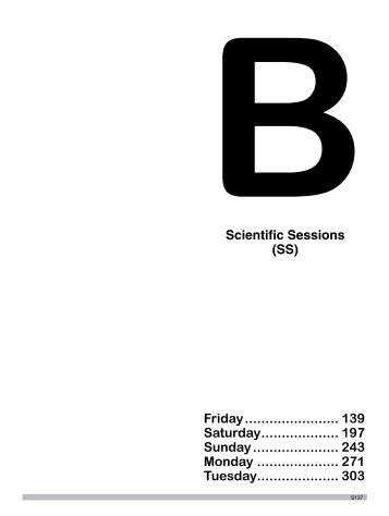 B - Scientific Sessions - myESR.org