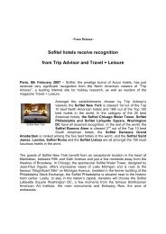 Sofitel hotels receive recognition from Trip Advisor and Travel + ...