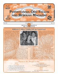 Oct - Grand Lodge of Pennsylvania, Independent Order of Odd Fellows