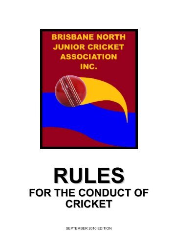 Rules for Junior Cricket