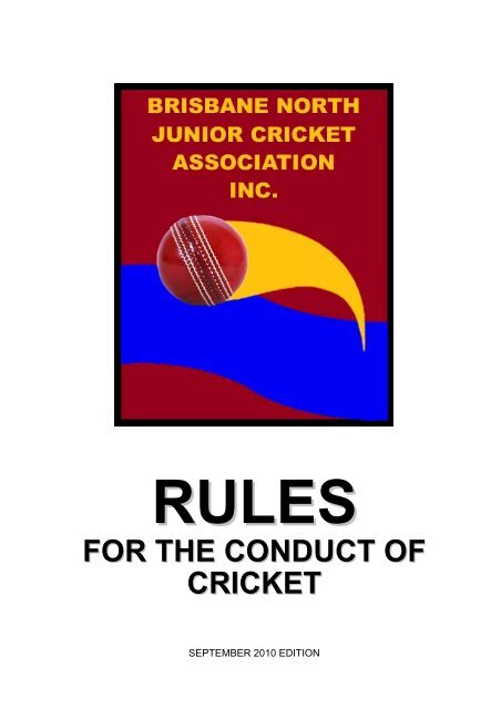 Rules for Junior Cricket