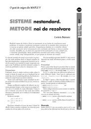 abe SISTEME nestandard. METODE noi de rezolvare - GInfo