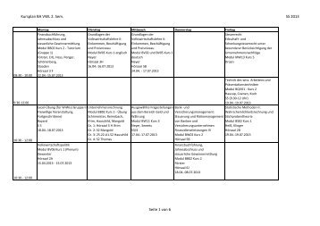 Kursplan BA VWL 2. Sem. SS 2013 Seite 1 von 6