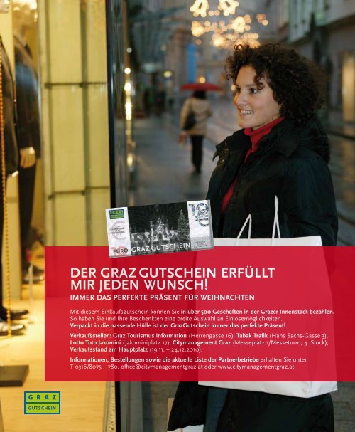 Stadtleben Magazin: 3. Ausgabe 2010 - Graz Tourismus