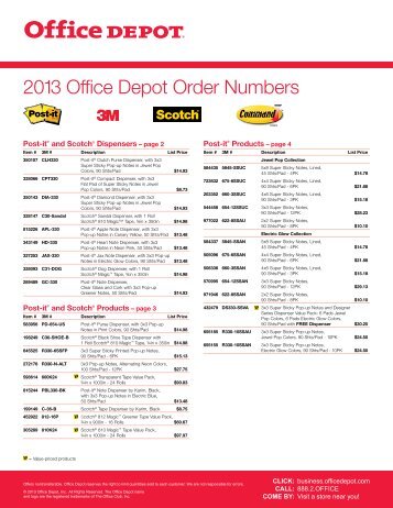 Top Categories The Office Depot Catalog brings you a vast selection of basic and specialty office supplies, technology equipment and office furniture - featured at depotting.ml