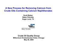 A New Process for Removing Calcium from Crude ... - Coqa-inc.org